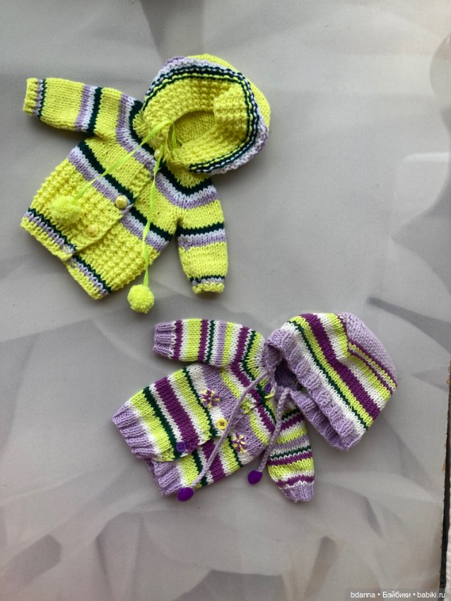 Вязанная одежда для кукол (фото 7)