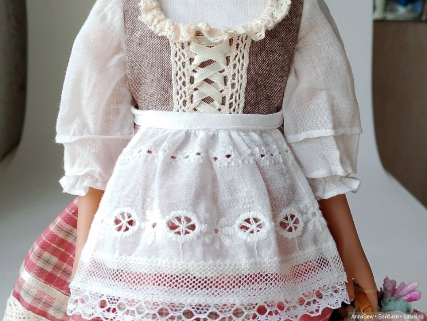 Костюм красной шапочки для кукол паола Рейна (фото 4)