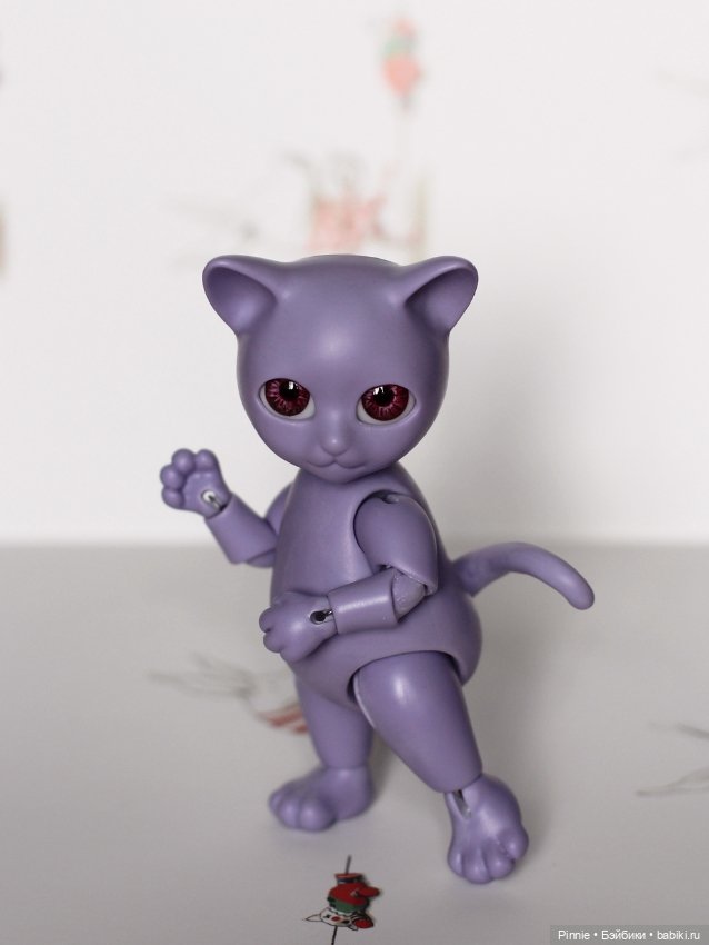 Котик Джейми сирень — Авторские куклы BJD (фото 4)