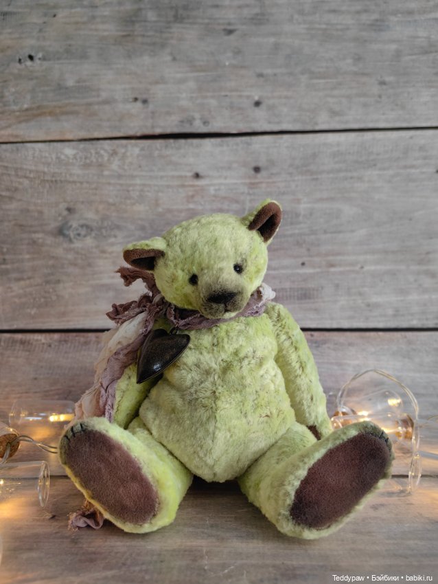 Мишка зеленое яблоко 🍏 — Авторские игрушки (фото 3)