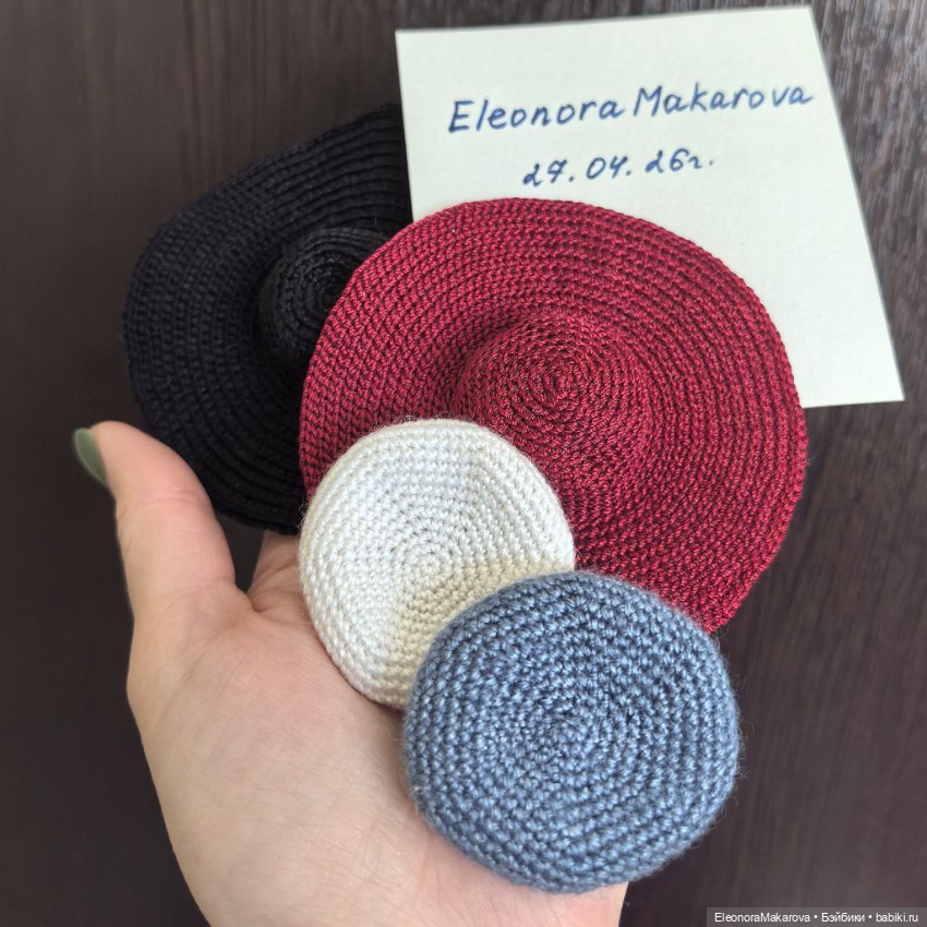 Шляпы, береты для кукол Барби, Poppy Parker (фото 7)