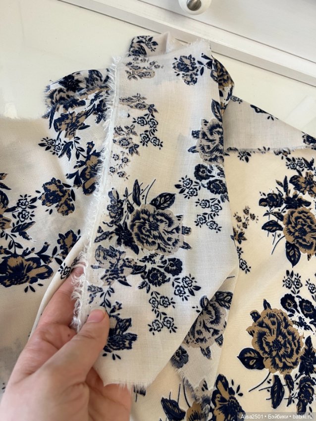 Штапель цветочный — Ткани (фото 5)