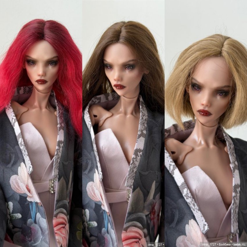 Парички на кукол Нины Куриленко и схожих