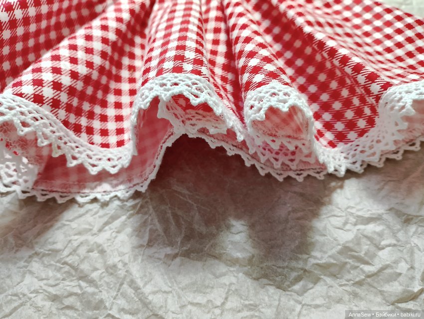 Костюм красной шапочки для куклы (фото 9)