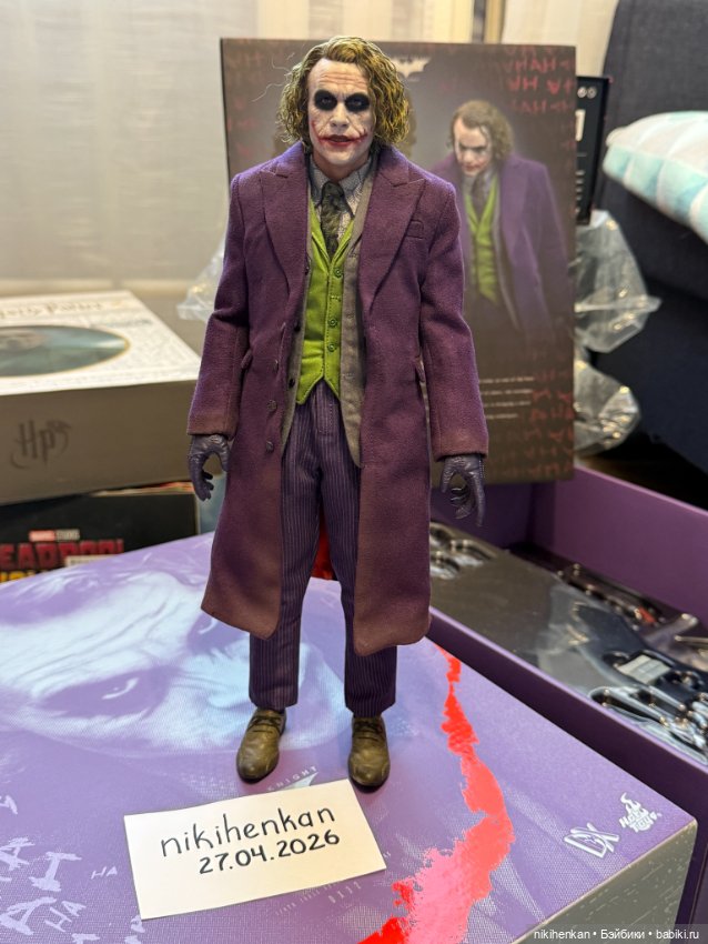 Hot toys dx32 joker с живыми волосами Heath Ledger