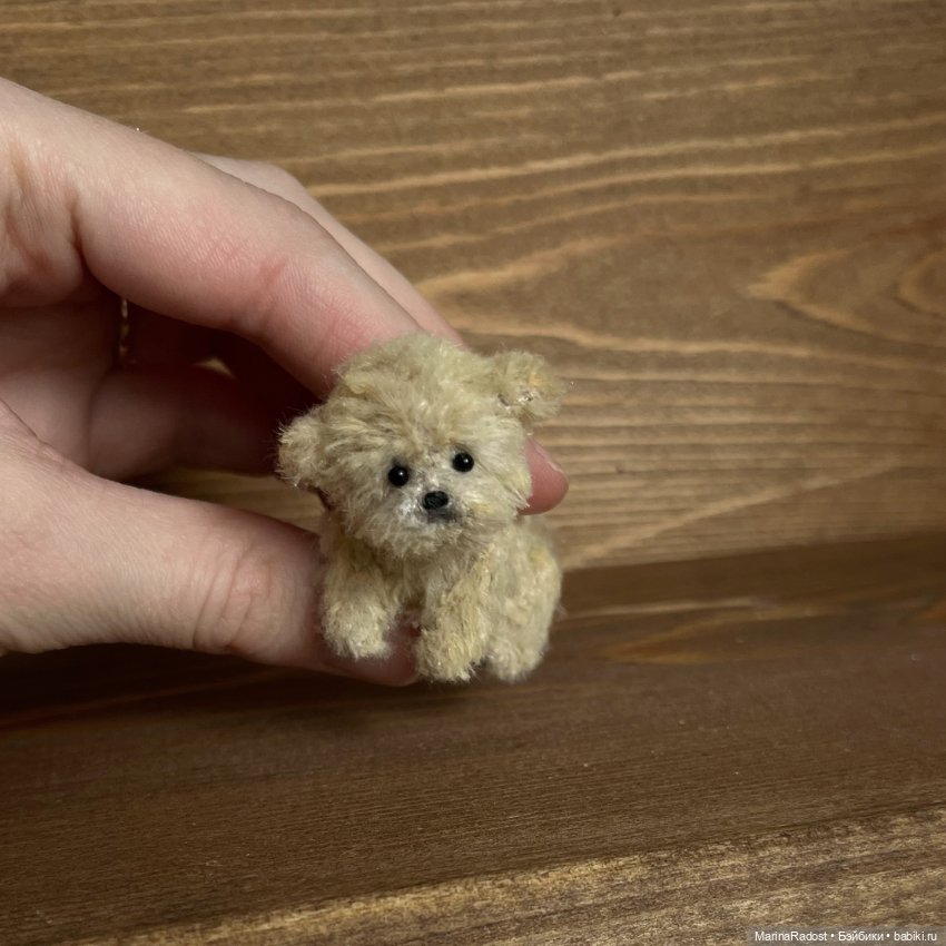 Миниатюрный щенок — Авторские игрушки