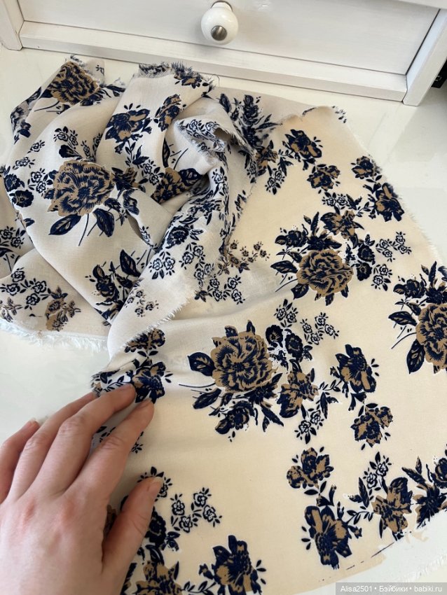 Штапель цветочный — Ткани (фото 4)