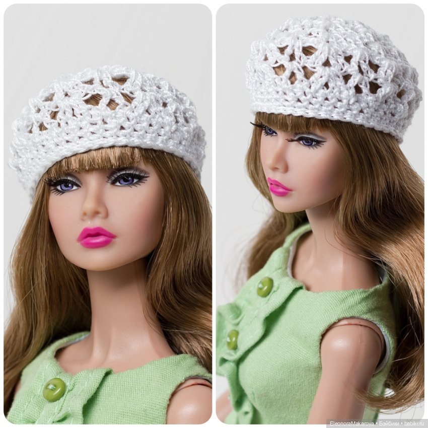 Шляпы, береты для кукол Барби, Poppy Parker (фото 2)
