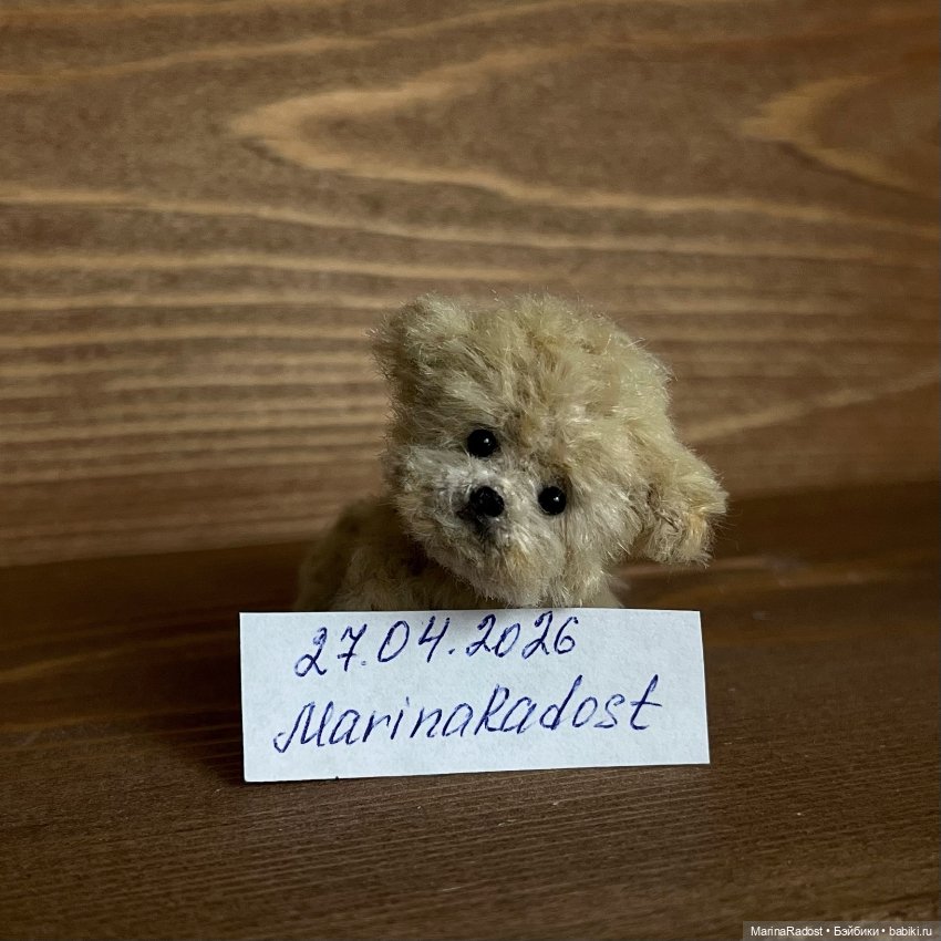 Миниатюрный щенок — Авторские игрушки (фото 6)