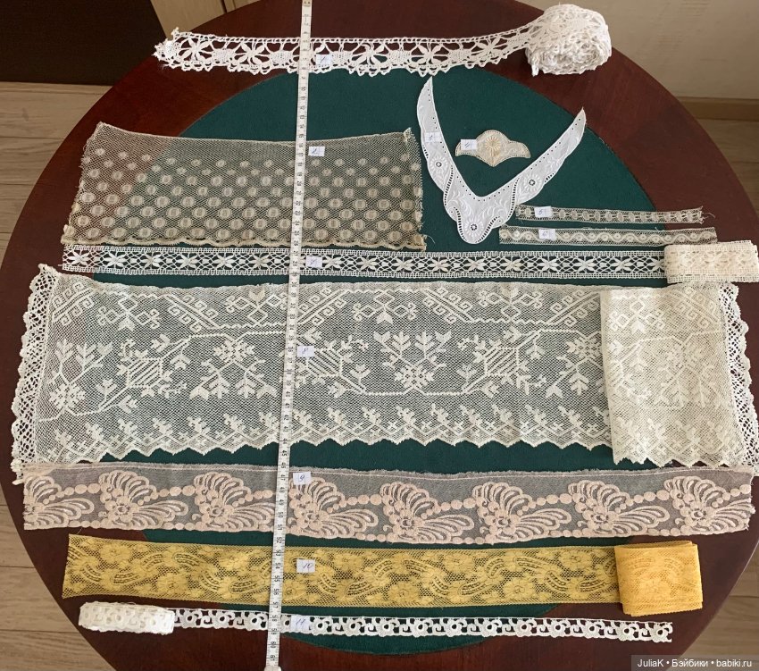 Антикварное и винтажное кружево, элементы и букетики цветов