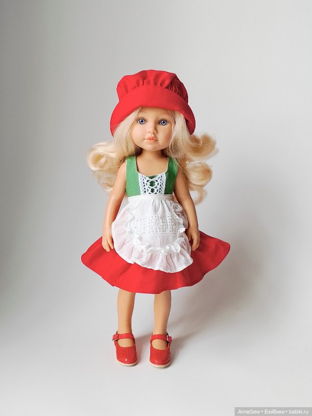 Костюм красной шапочки для куклы (фото 5)