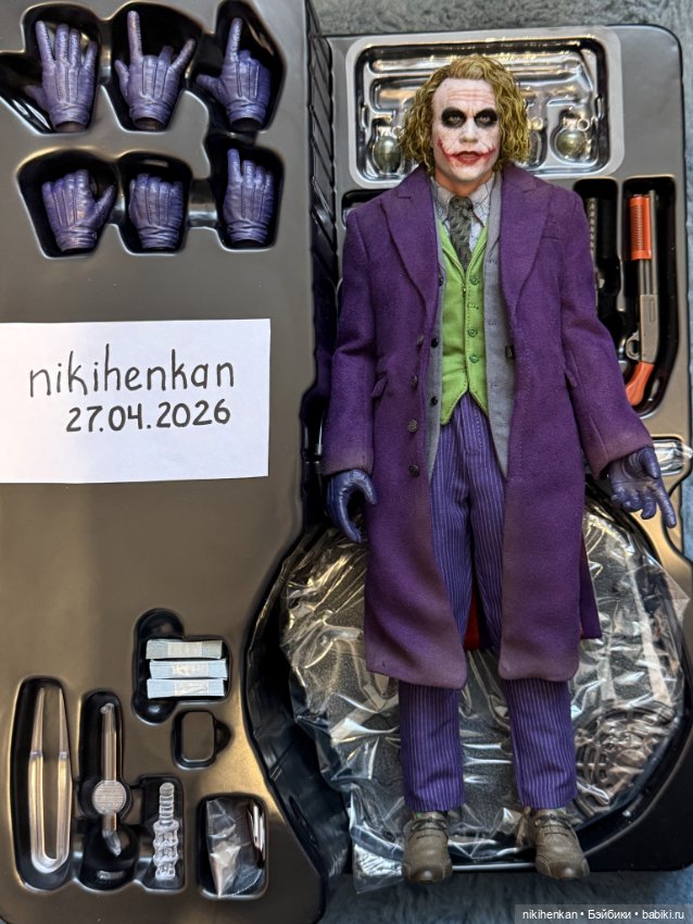 Hot toys dx32 joker с живыми волосами Heath Ledger (фото 5)