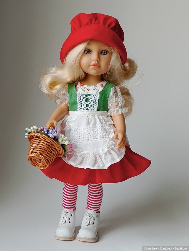 Костюм красной шапочки для куклы (фото 3)