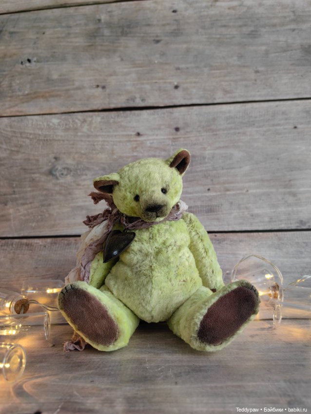 Мишка зеленое яблоко 🍏 — Авторские игрушки
