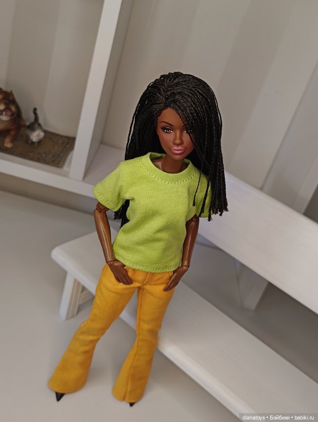 Весенний комплект одежды для кукол Барби и аналогичных по телу (фото 3)