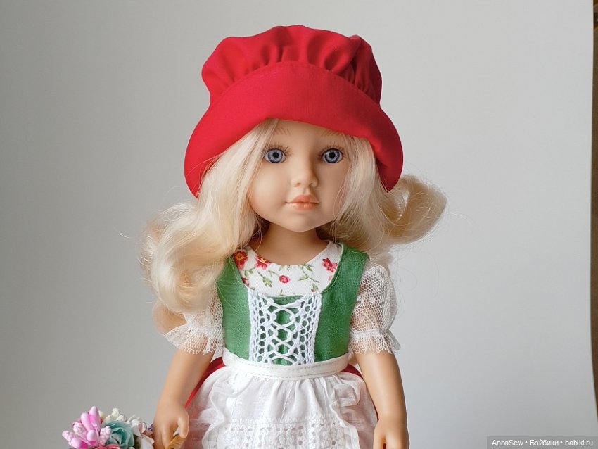 Костюм красной шапочки для куклы (фото 4)