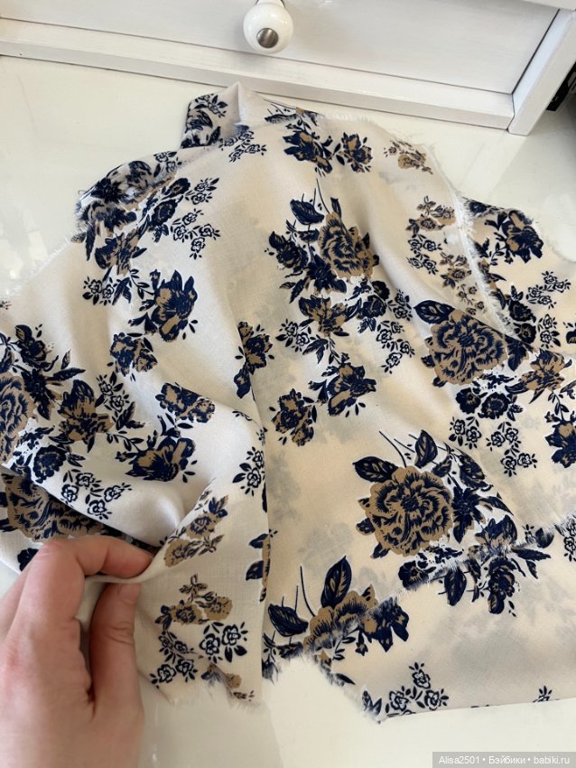 Штапель цветочный — Ткани (фото 2)