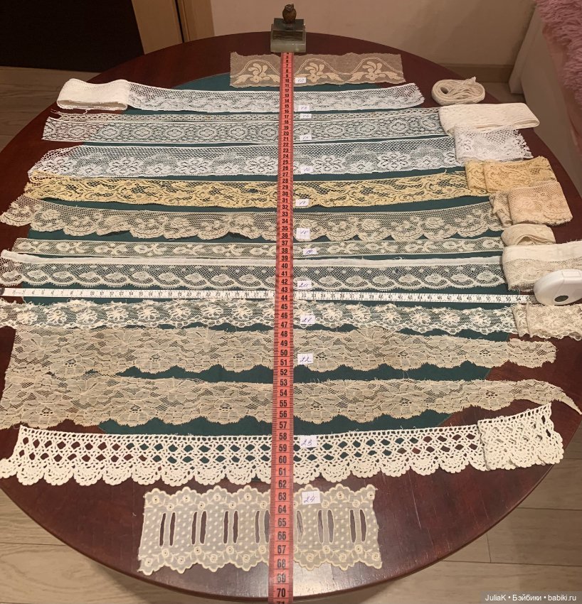 Антикварное и винтажное кружево, элементы и букетики цветов (фото 2)