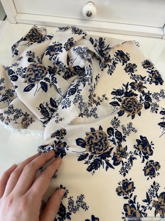 Штапель цветочный — Ткани