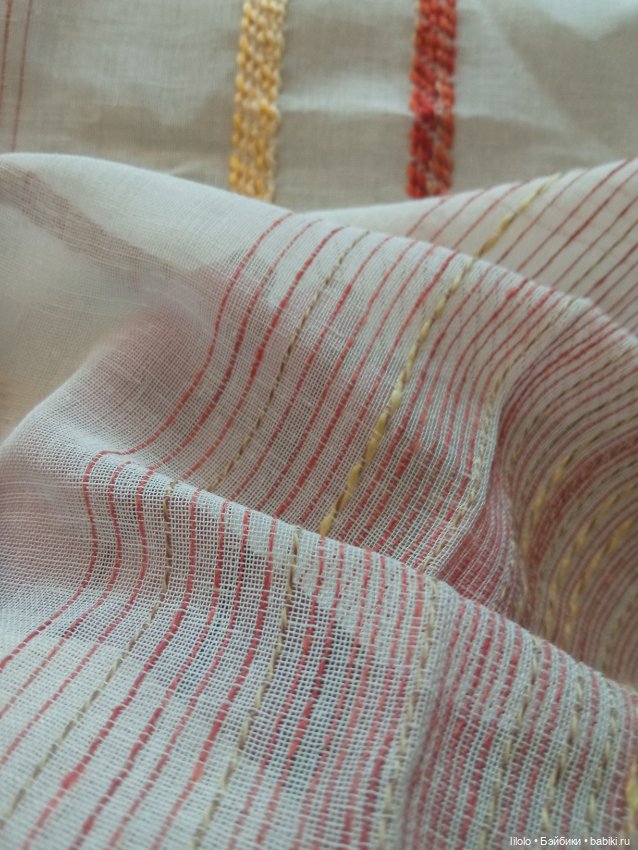 Отрезик ткани для кукольного рукоделия (фото 2)