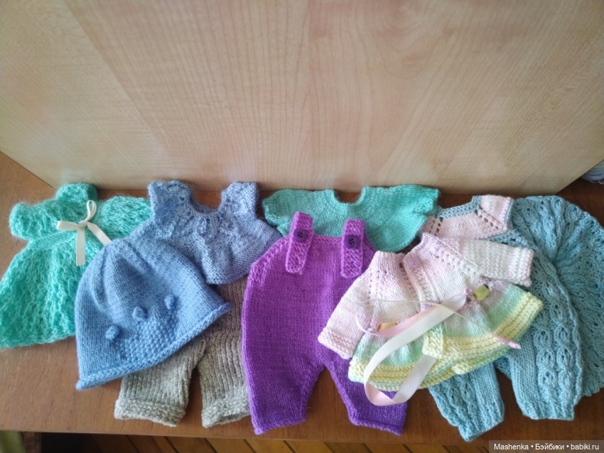 Лот вязаной одежды для кукол Мия Mia Nines D’Onil 30 см, (фото 2)