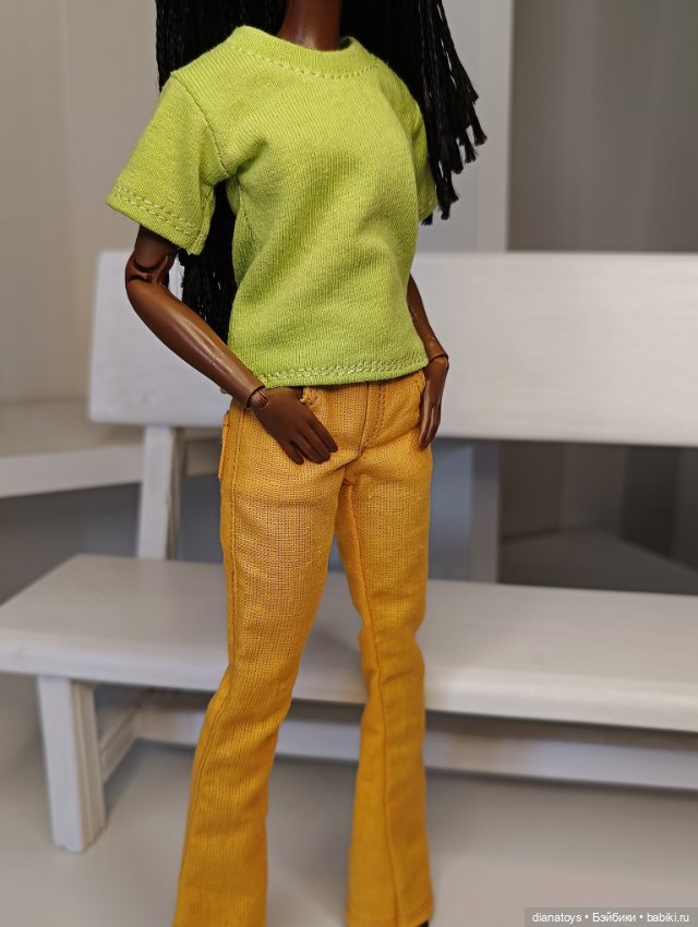 Весенний комплект одежды для кукол Барби и аналогичных по телу (фото 4)