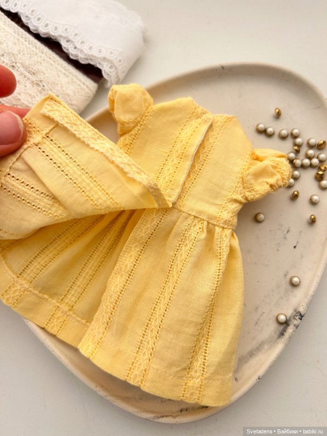 Летнее платье для куклы — Одежда для BJD (фото 2)