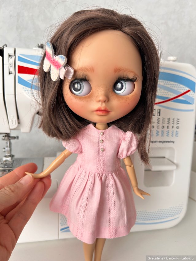 Летнее платье для куклы — Одежда для BJD (фото 5)