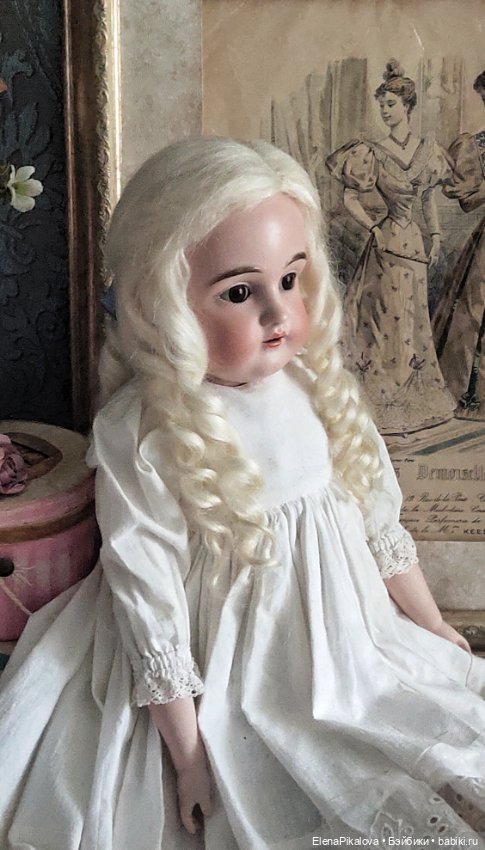 Парик для антикварной куклы (фото 3)