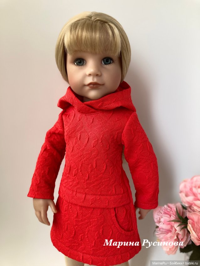 Худи-платье для куклы Готц (фото 3)