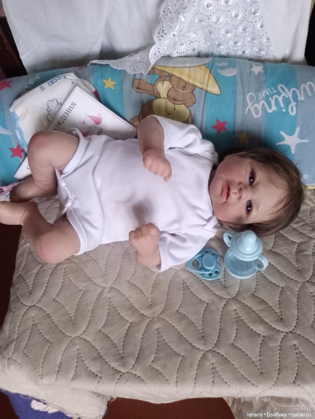 Пупс реборн игровой реалистичный с 3D кожей