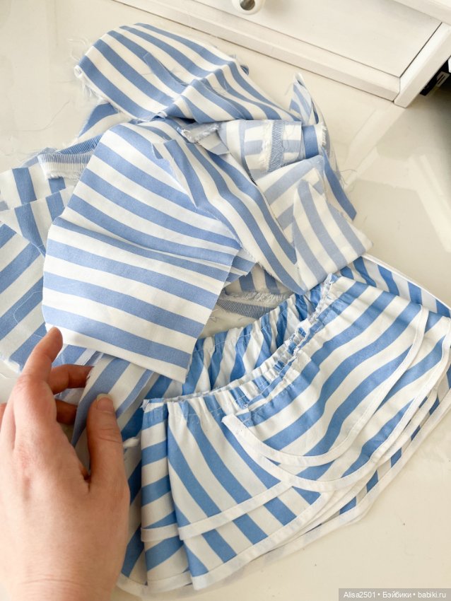Полосатые фрагменты на юбочки (фото 3)