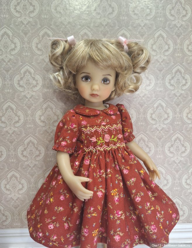 Платье с буфами для Li'l Dreamer