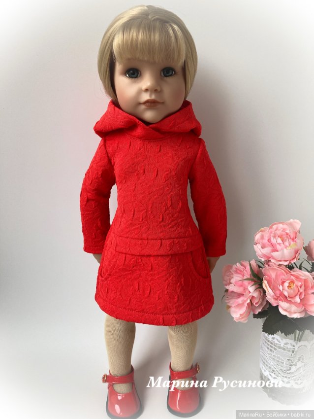 Худи-платье для куклы Готц (фото 2)
