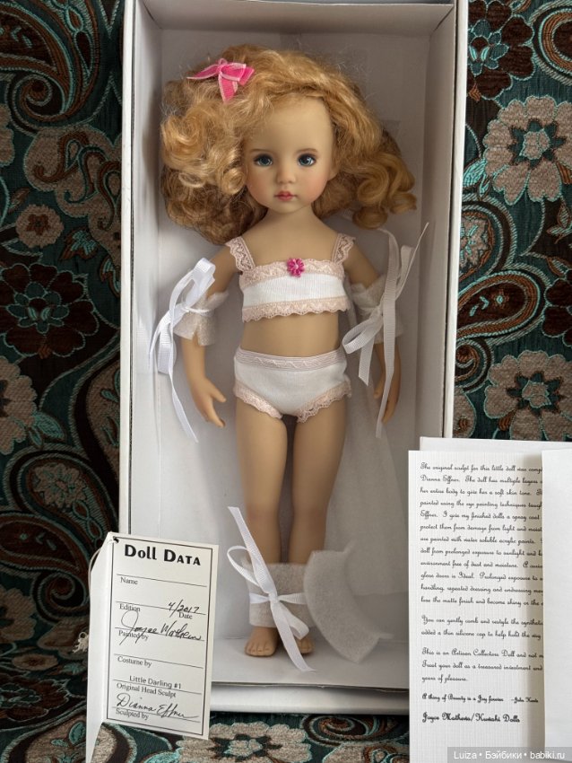 Кукла от Dianna Effner с росписью Joyce Mathews ( Джойс Мэтьюз)
