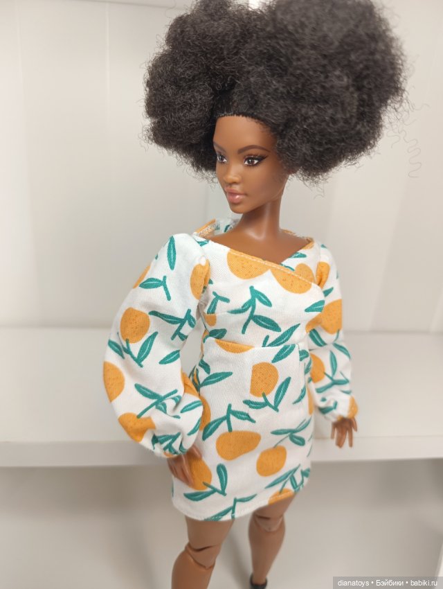 Одежда для Барби пышка платье с апельсинами (фото 7)