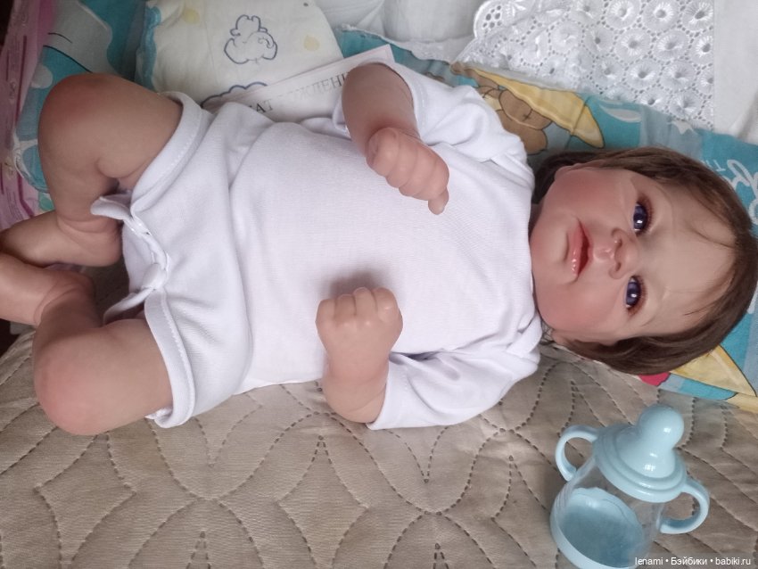 Пупс реборн игровой реалистичный с 3D кожей (фото 7)