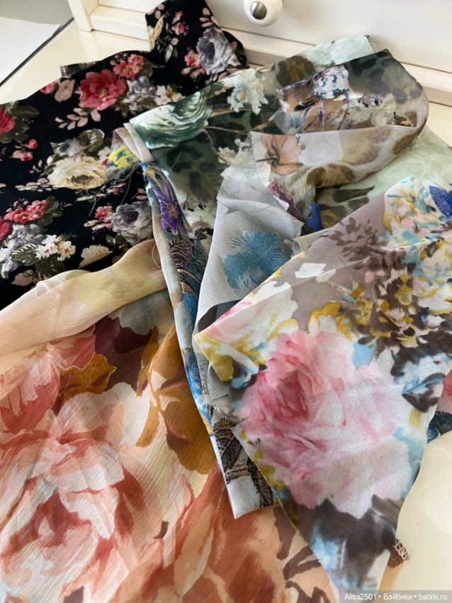 Лот шифона — Ткани (фото 6)