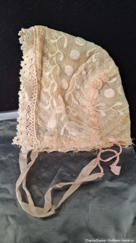 Антикварный чепчик Франция