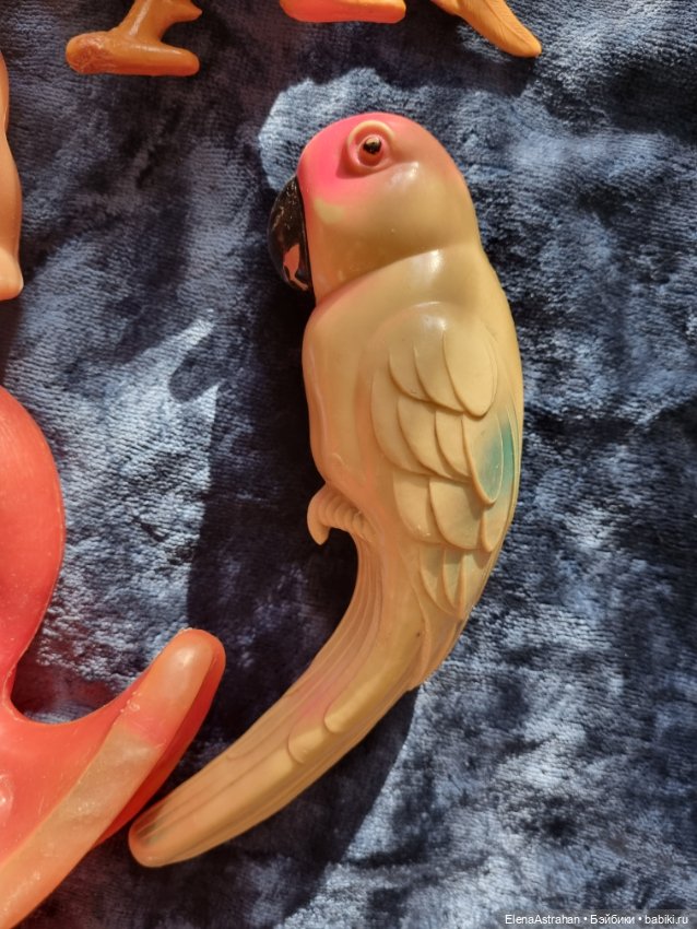 Кукла Игрушка целлулоидная Петух Белка Попугай СССР (фото 5)