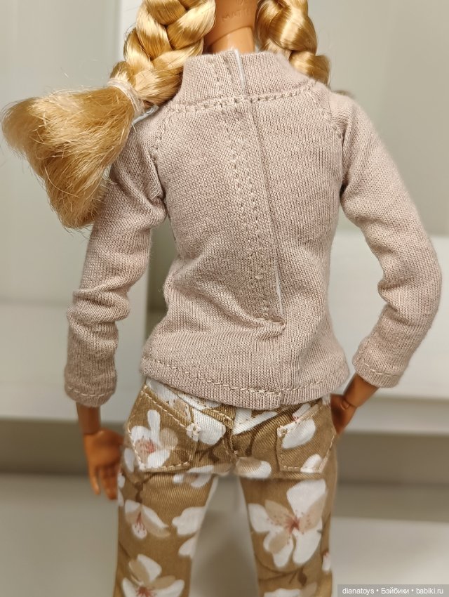 Одежда для кукол Барби комплект брюки и кофточка (фото 10)