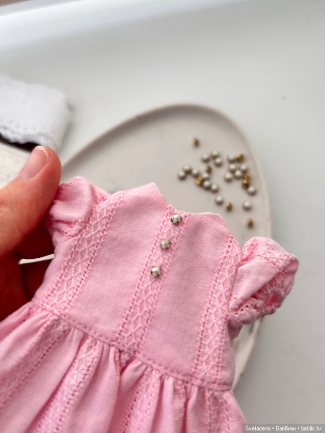 Летнее платье для куклы — Одежда для BJD (фото 3)