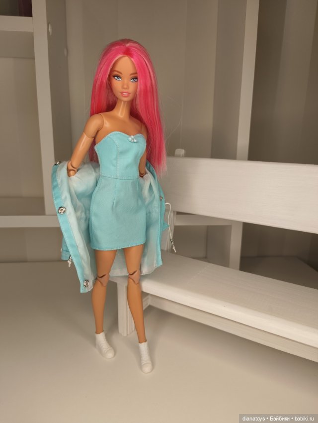 Одежда для кукол Куртка и платье мини для Барби