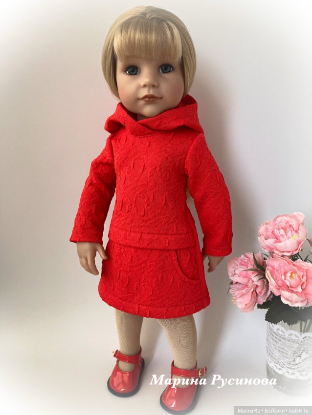 Худи-платье для куклы Готц