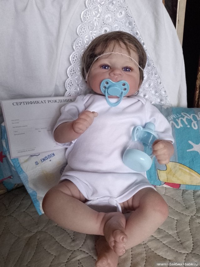 Пупс реборн игровой реалистичный с 3D кожей (фото 5)