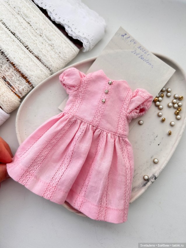 Летнее платье для куклы — Одежда для BJD (фото 4)