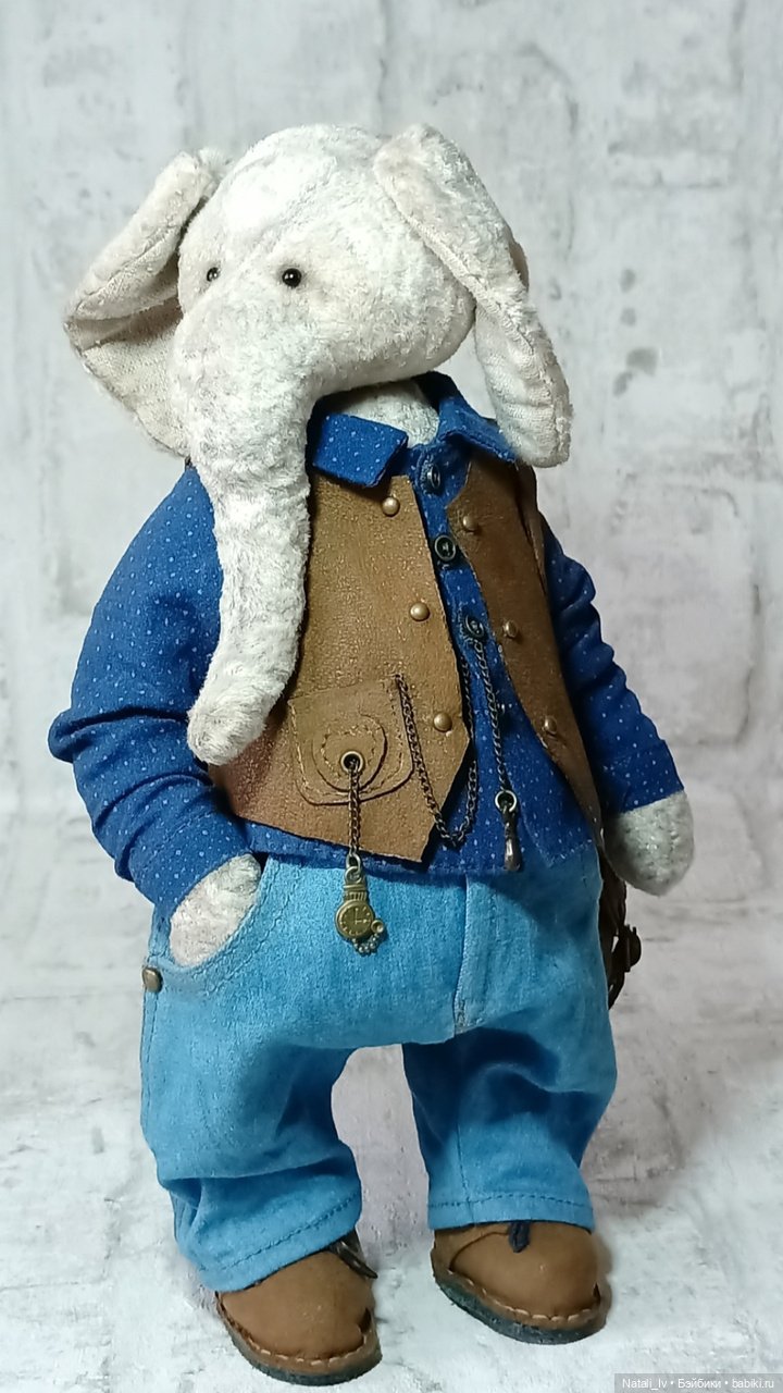 Слон Теодор — Авторские игрушки (фото 3)