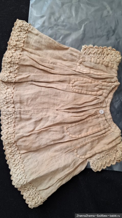 Антикварное платье для антикварной куклы (фото 4)