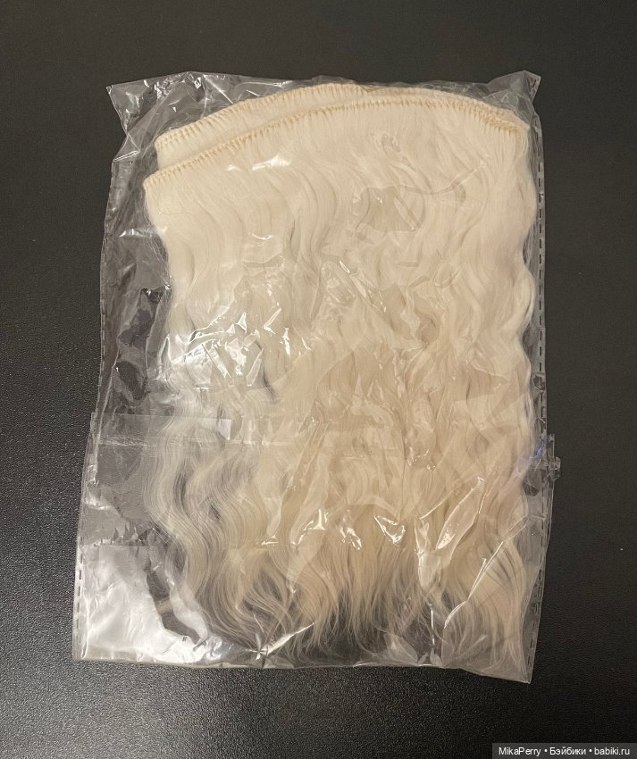 Шерсть козы неокрашенная — Парики и волосы (мохер) для кукол