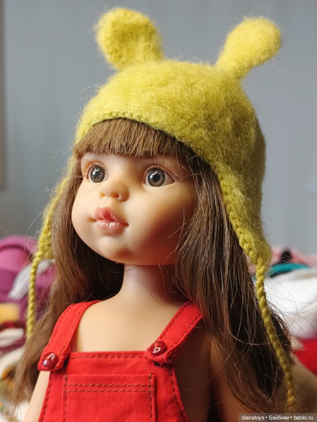 Шапочки с ушками для кукол Паола Рейна paola reina (фото 9)